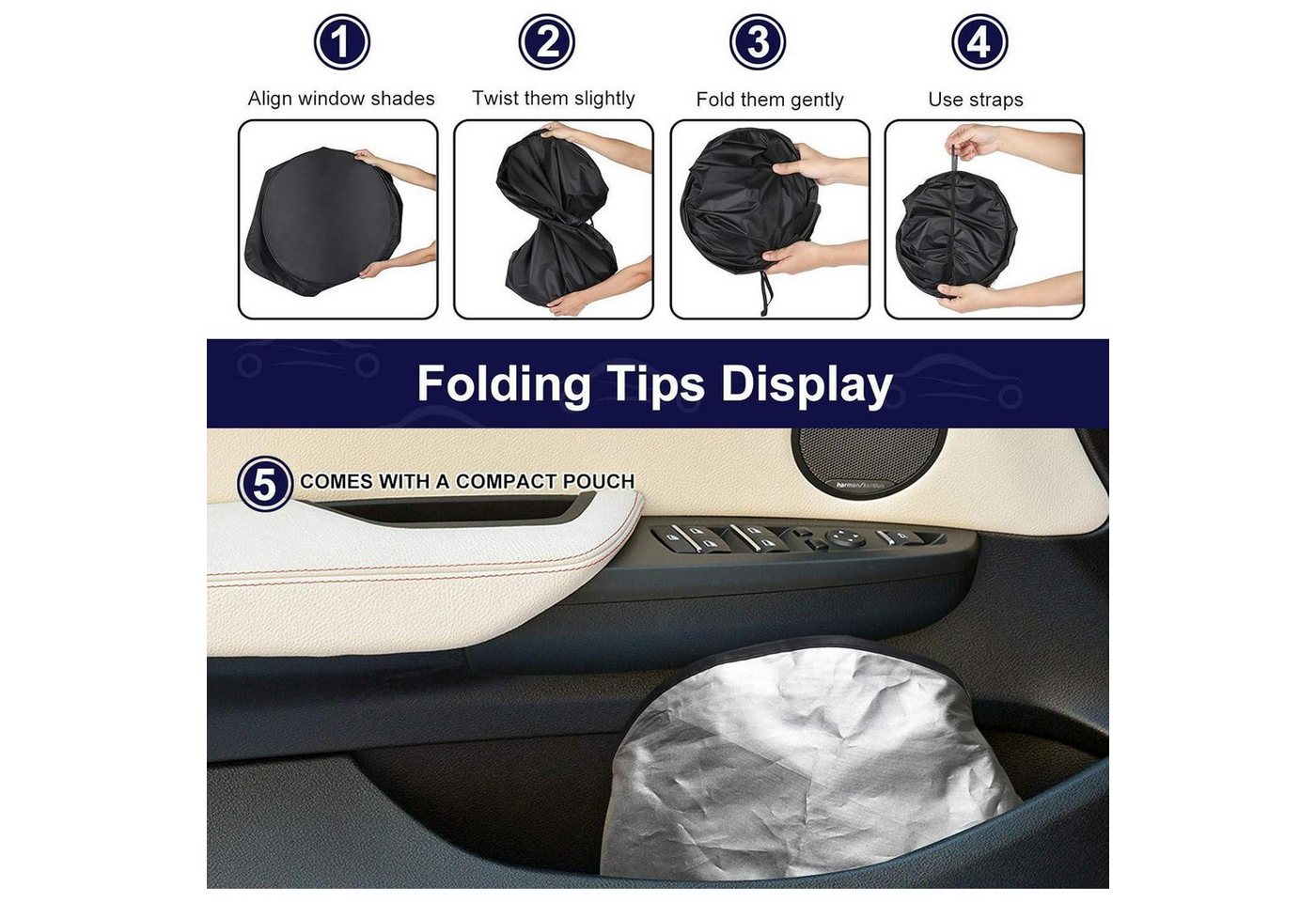 LuxusKollektion Frontscheibenabdeckung Auto Sonnenschutz Frontscheibe Sommer Sonnenblende Windschutzscheiben Bild 3