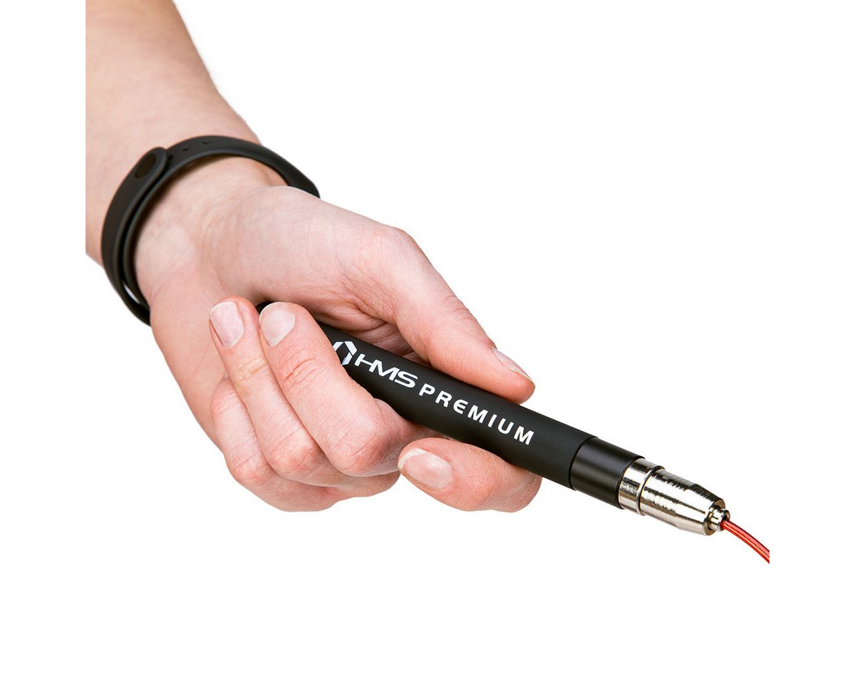HMS Premium Springseil Speed Rope für Ausdauer und Sprungkraft Sprungseil Seilspringen, Seillänge verstellbar, Seillänge 278cm