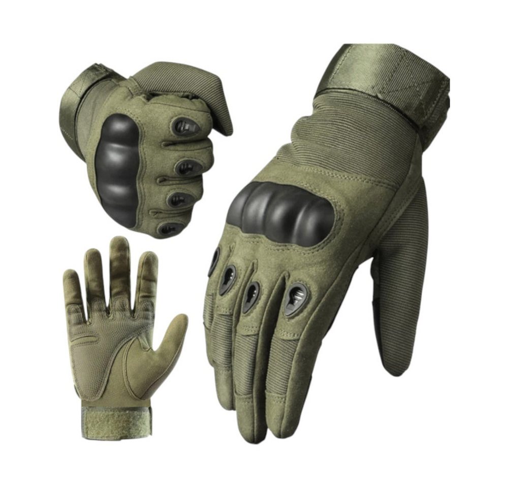 VERK GROUP Motorradhandschuhe Motorrad Schutzhandschuhe Militärische Handschuhe Gr. XL Grün