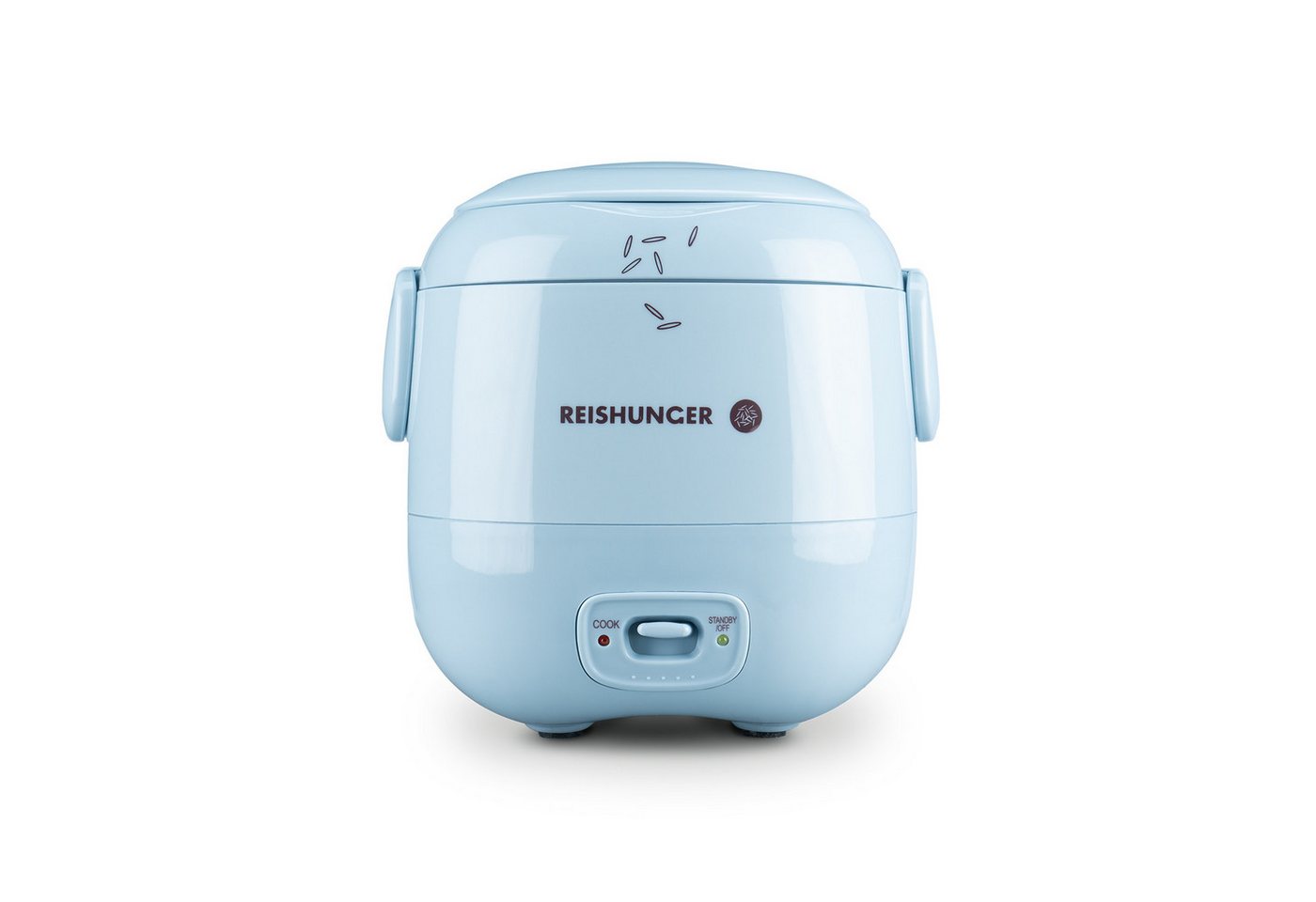 Reishunger Reiskocher Mini Modell – 0,3 L – 1-2 Portionen – in vier Farben verfügbar –, 120 W, Handliche Größe für kleine Haushalte und unterwegs