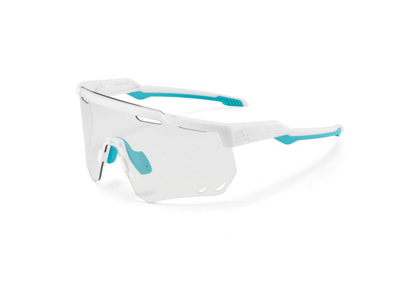 ROCKBROS Fahrradbrille Sportbrille Herren Damen Fahrrad MTB Rennrad Outdoor TR90 Rahmen, selbsttönend, UV400 Schutz, verstellbare Nasenpads, leicht Bild 4