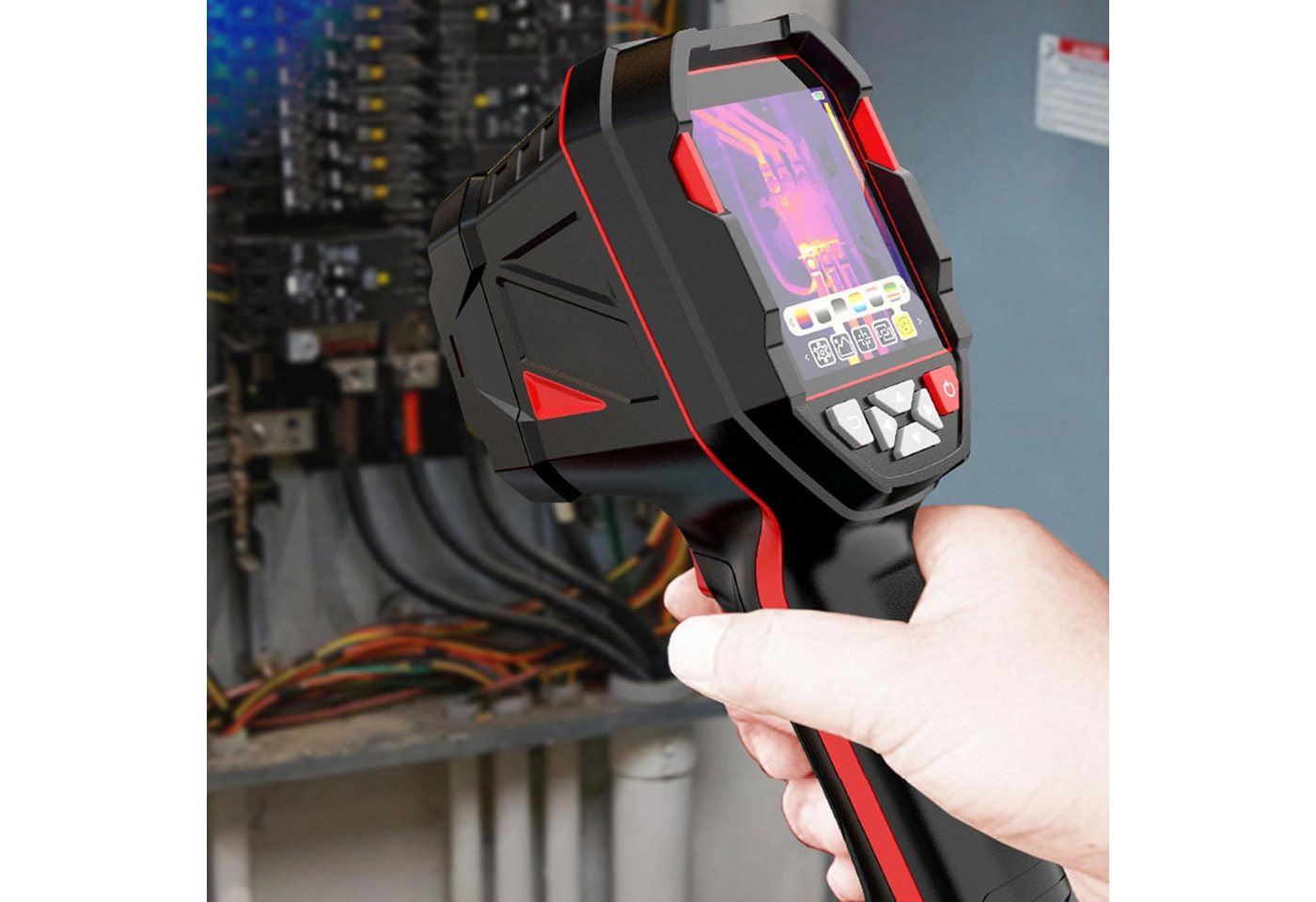 Athlix Wärmebildkamera Wiederaufladbare Wärmebildkamera -20 ℃ ~550 ℃ Echtzeit Wärmekamera, Ideal für Wartungs-, Service- und Inspektionsarbeiten Bild 3