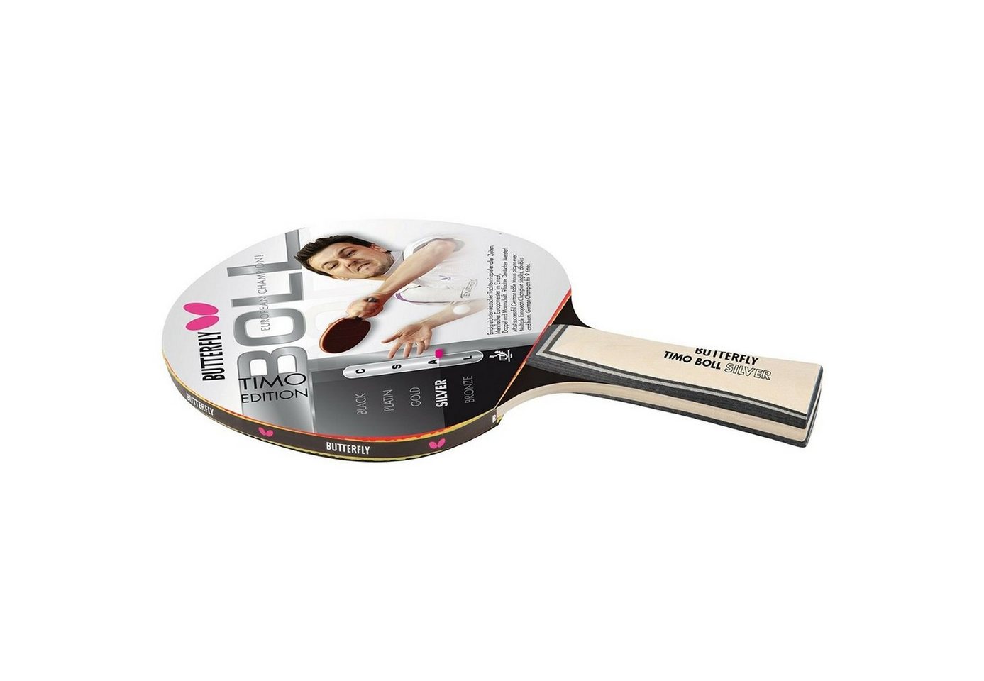 Butterfly Tischtennisschläger Timo Boll Silber - 85015, Tischtennis Schläger Racket Table Tennis Bat