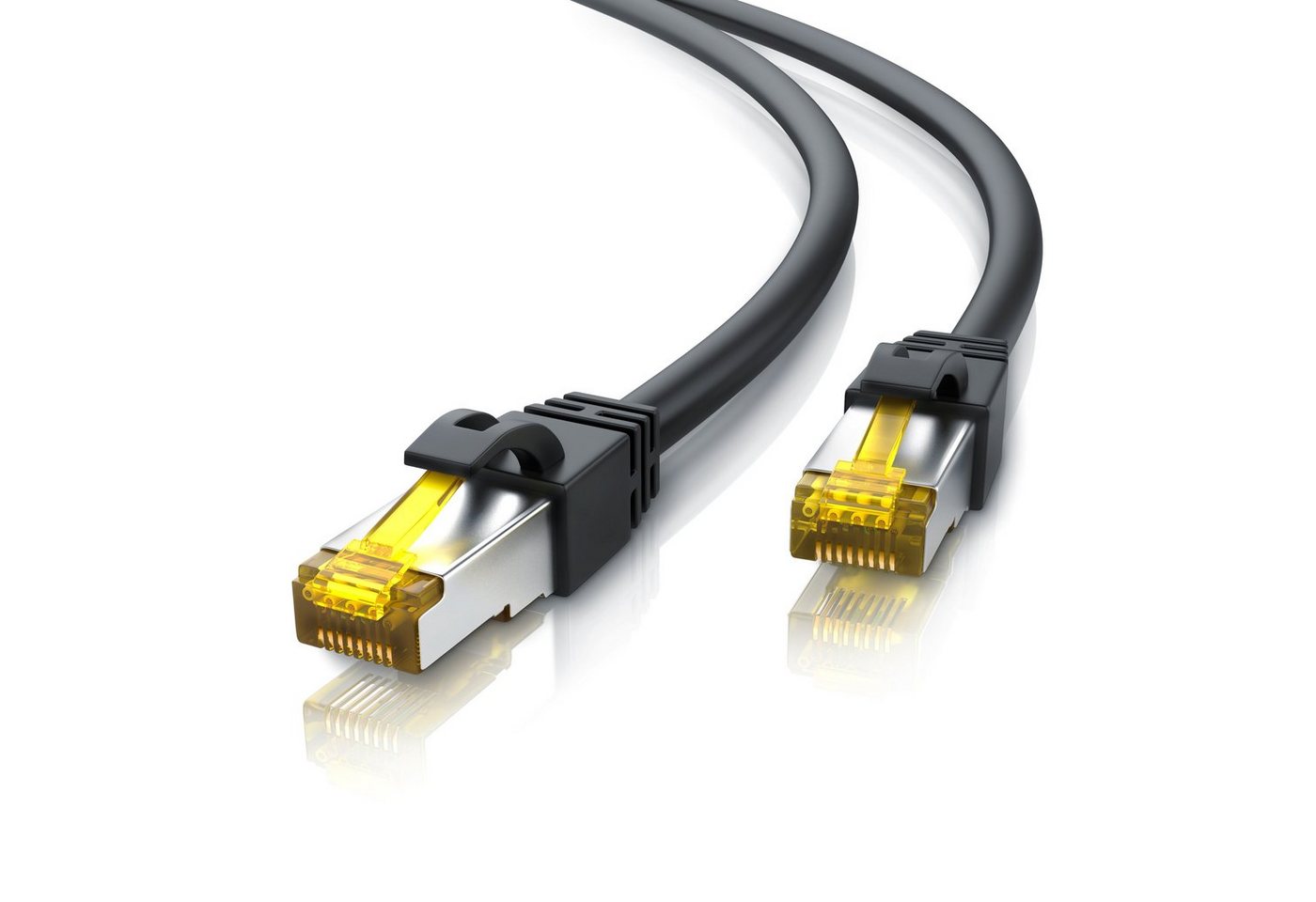 Primewire LAN-Kabel, CAT.7, RJ-45 (Ethernet) (2500 cm), Gigabit Ethernet S/FTP Netzwerkkabel, 10000 Mbit/s, Patchkabel - 25m