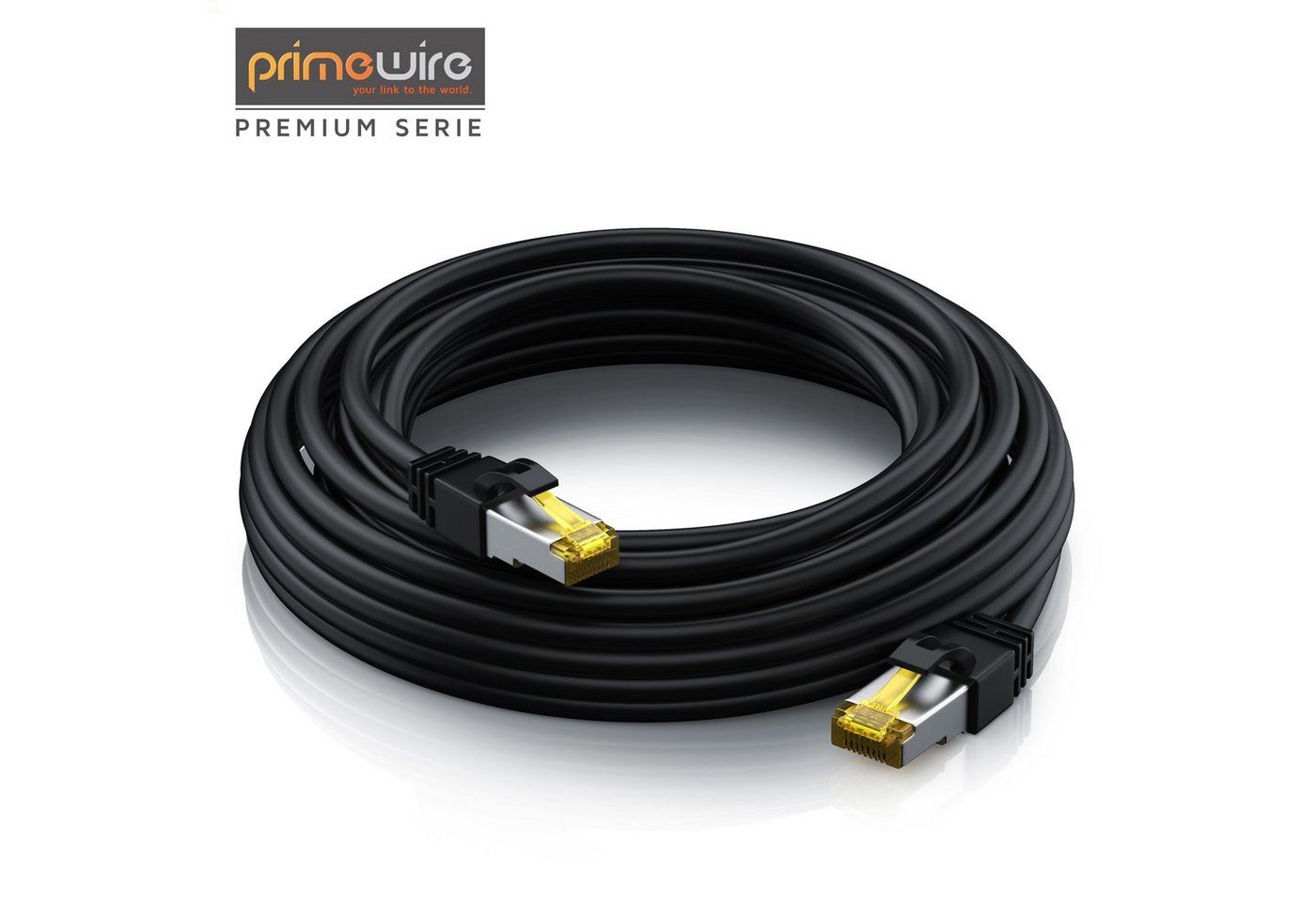 Primewire LAN-Kabel, CAT.7, RJ-45 (Ethernet) (2500 cm), Gigabit Ethernet S/FTP Netzwerkkabel, 10000 Mbit/s, Patchkabel - 25m Bild 3