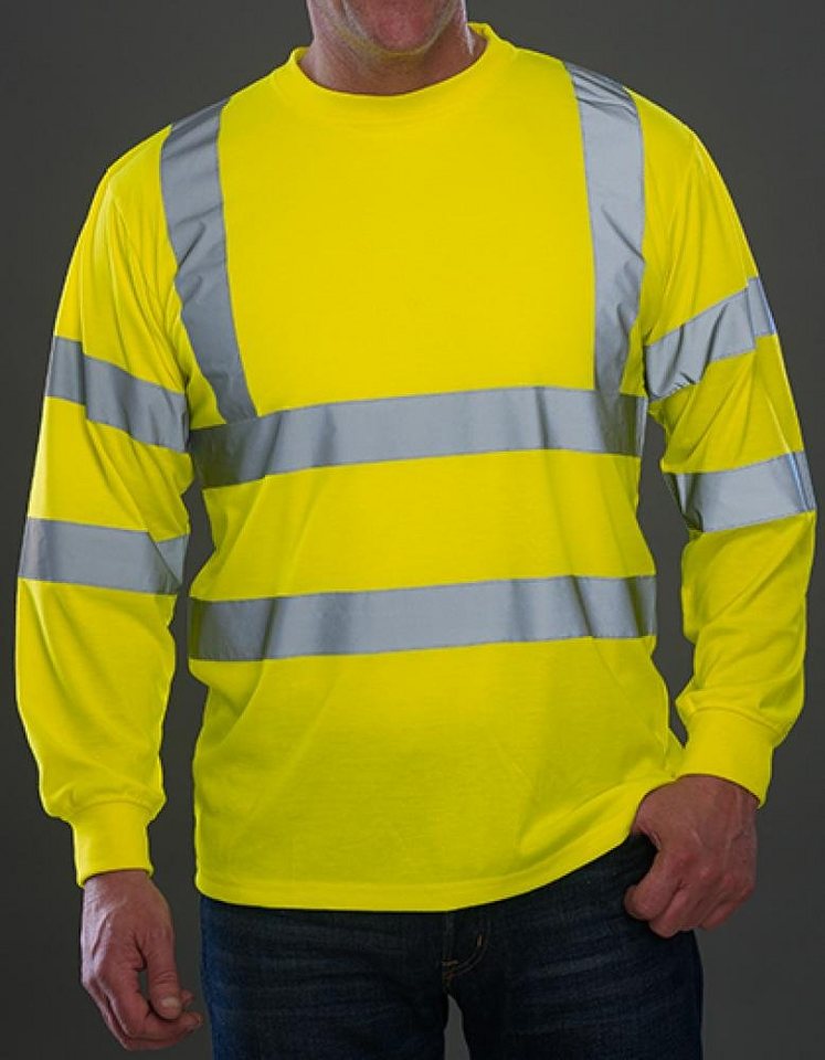 YOKO Warnschutz-Shirt Hi Vis Long Sleeve T-Shirt - EN ISO 20471:2013 Class 3 Bild 2