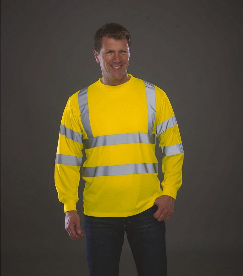 YOKO Warnschutz-Shirt Hi Vis Long Sleeve T-Shirt - EN ISO 20471:2013 Class 3 Bild 3