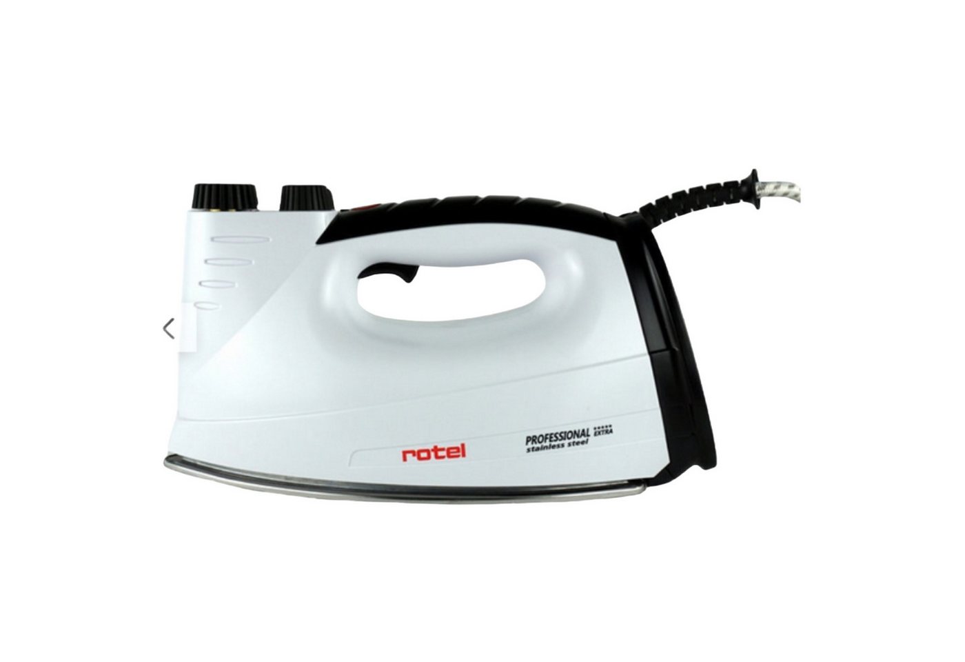 Rotel Dampfbügeleisen Rotel Professional Extra Dampfbügeleisen Schwarz Edelstahlsohle 800W Bild 2