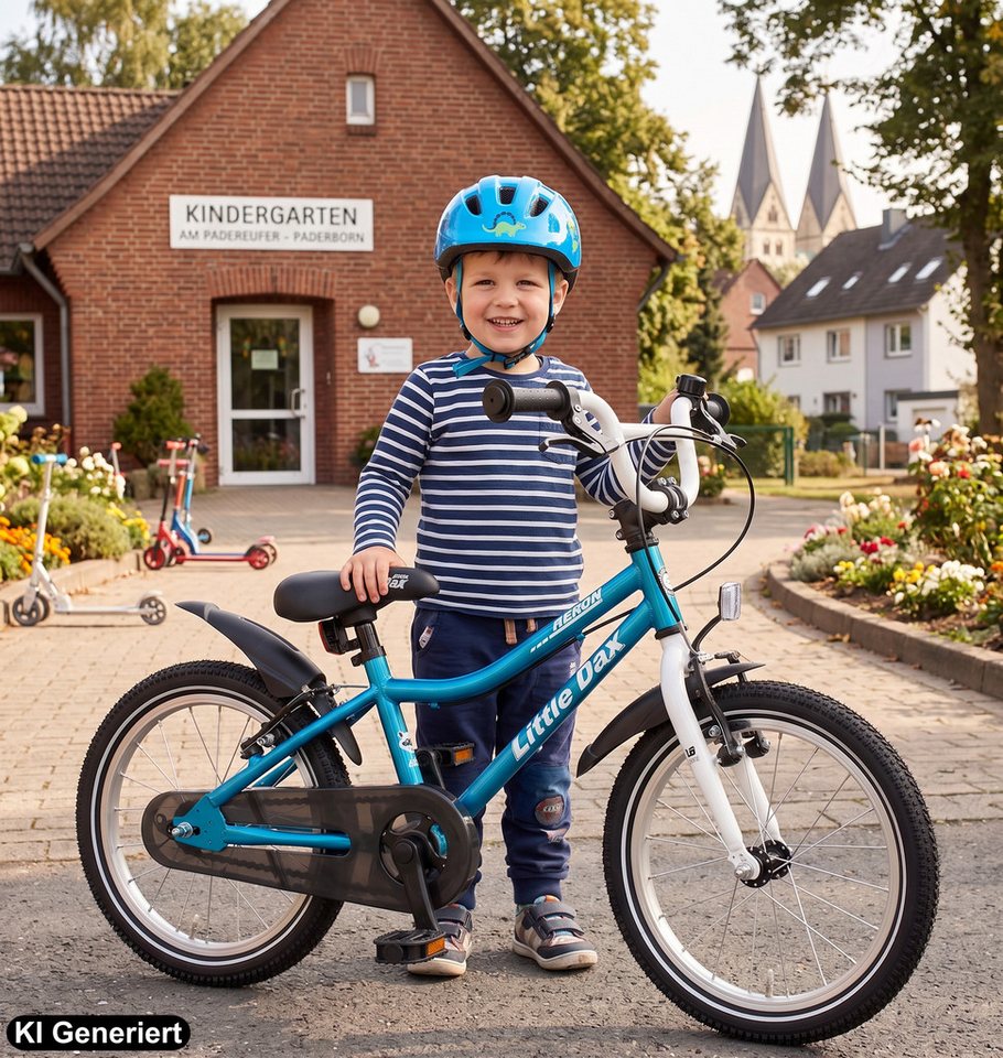 Bachtenkirch Kinderfahrrad Little Dax Fahrrad ab 3 Jahre leicht Jungen Mädchen 14 16 18 Zoll, Wählbar. Silber, Blau, Rot, 14 Zoll, 16 Zoll, 18 Zoll Bild 5