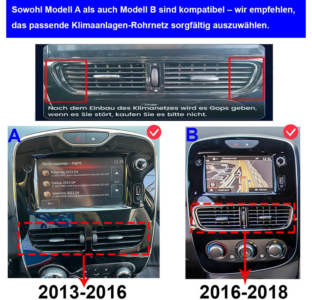 ESSGOO Für Renault Clio 4 2013-2018 Android 15 Autoradio Autoradio (Digitalradio (DAB), FM, Apple Carplay Android Auto GPS Navi WIFI BT SWC) Bild 5