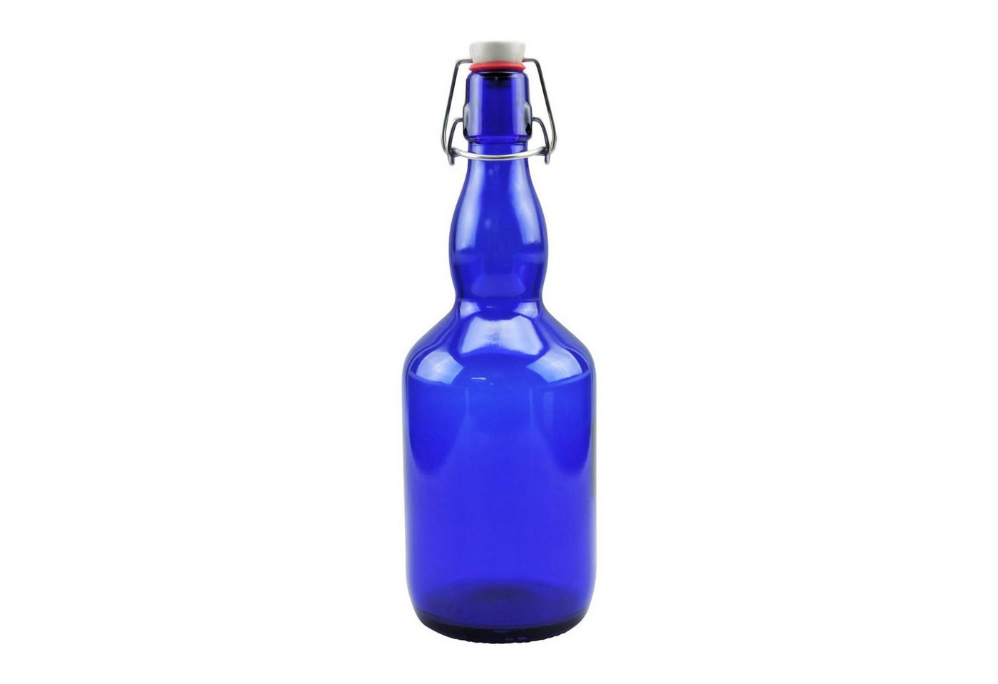 mikken Trinkflasche Bügelflasche 750 ml blau Glasflasche mit Bügelverschluss Wasserflasche, luftdicht, UV-Schutz Bild 2