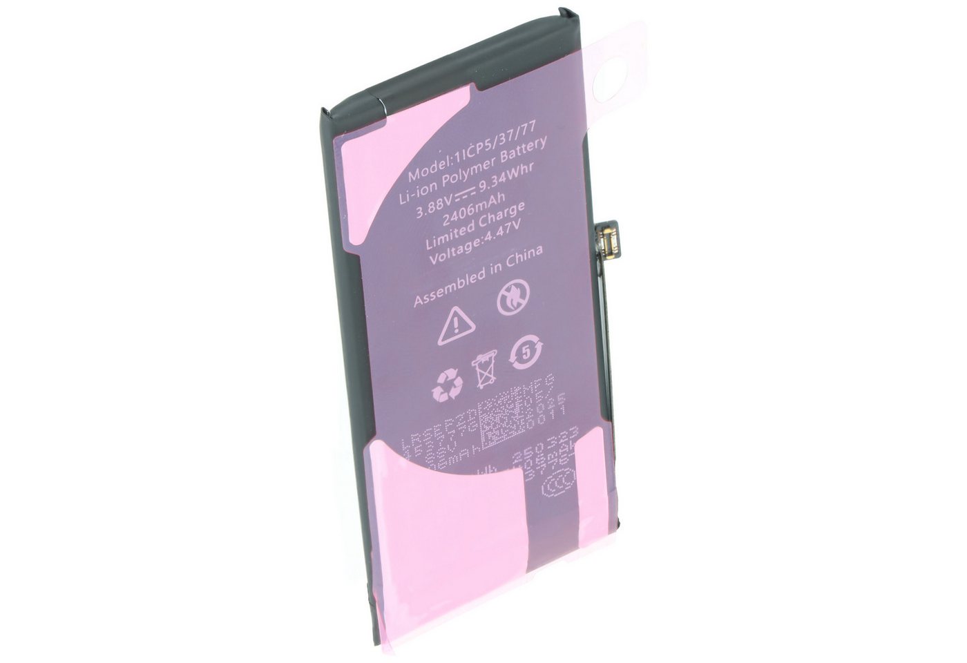 AccuCell Akku passend für Apple iPhone 13 Mini, diagnostizierbar, Li-Polymer, Akku 2406 mAh (3,9 V) Bild 2