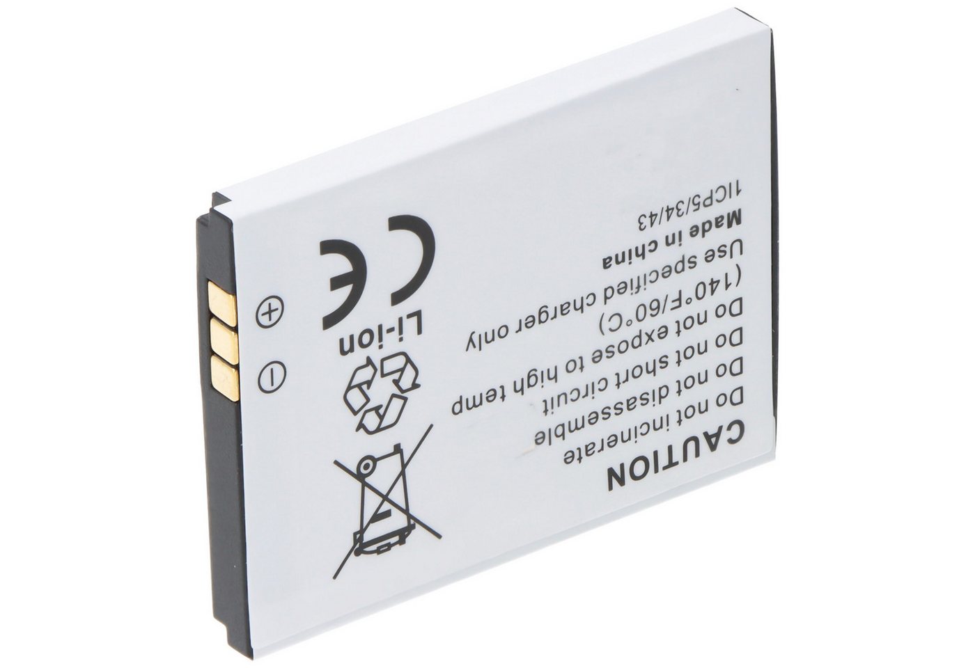 AccuCell Akku kompatibel für AVM FRITZ!Fon MT-F, M2, C4, C5 Li-Ion Akku 312BA Akku