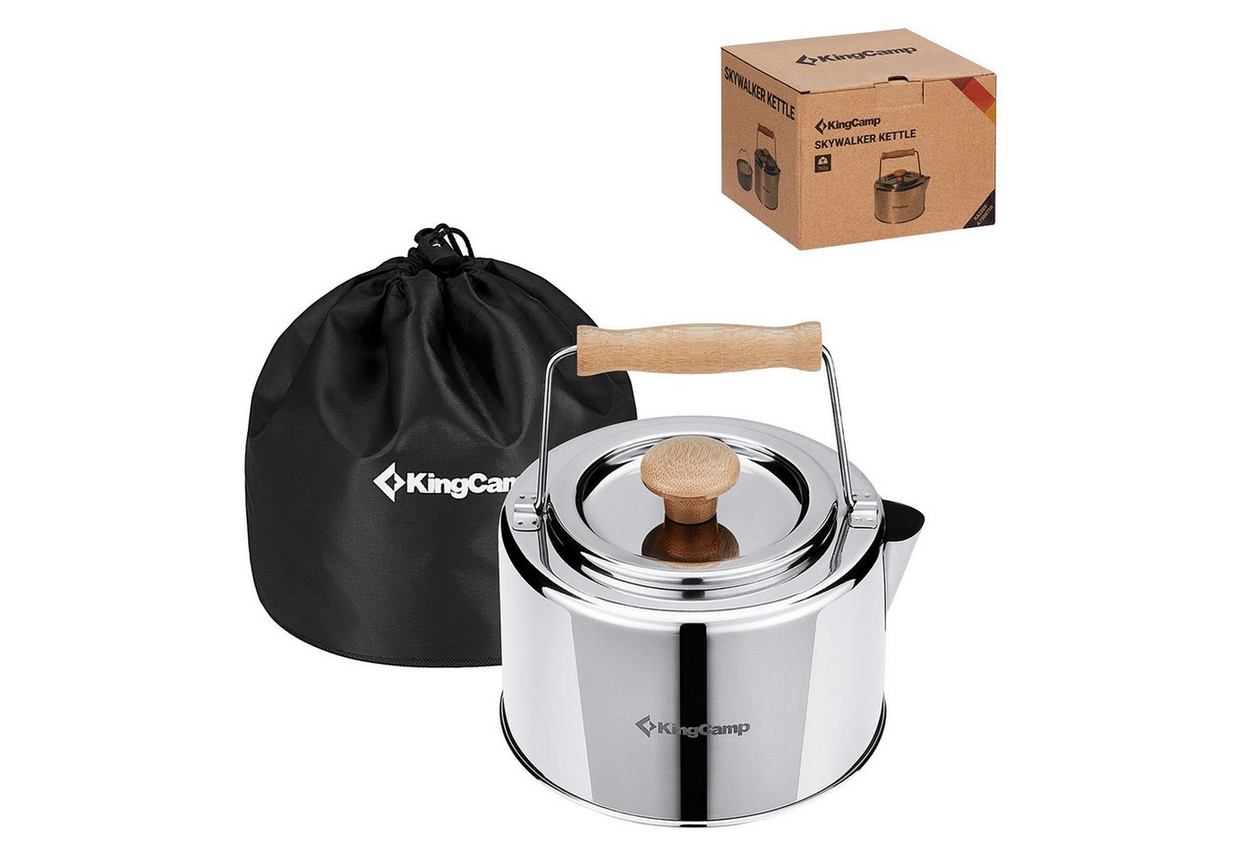 KingCamp Wasserkocher Teekessel Skywalker Kettle - 1,2L Camping Kessel T Bild 4