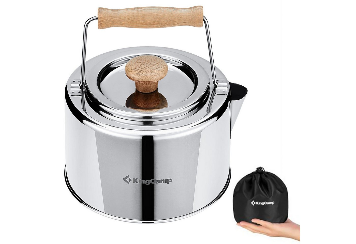 KingCamp Wasserkocher Teekessel Skywalker Kettle - 1,2L Camping Kessel T Bild 5