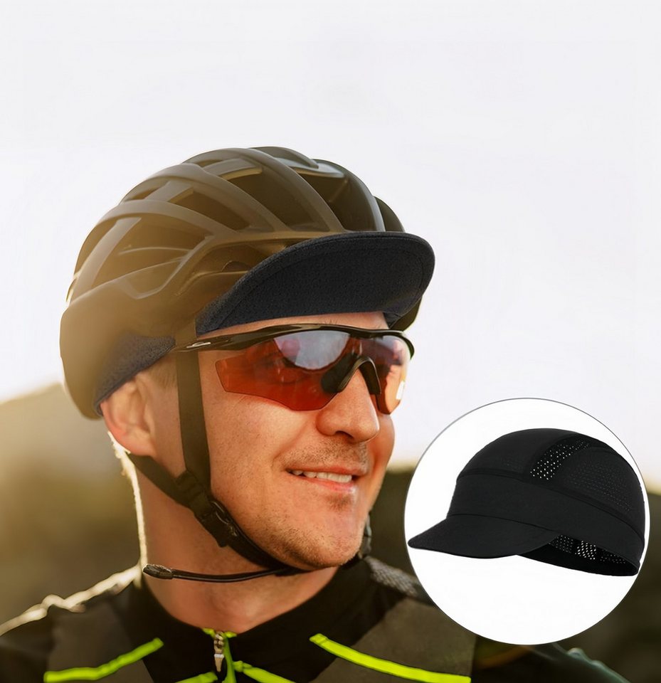 FOUORTUNATE-BEE Unterhelmmütze Fahrradkappe mit Schirm, Atmungsaktive Helmuntermütze UV-Schutz (1-St) Für Rennrad, MTB, Laufen und Outdoor Sport Damen Herren Bild 5