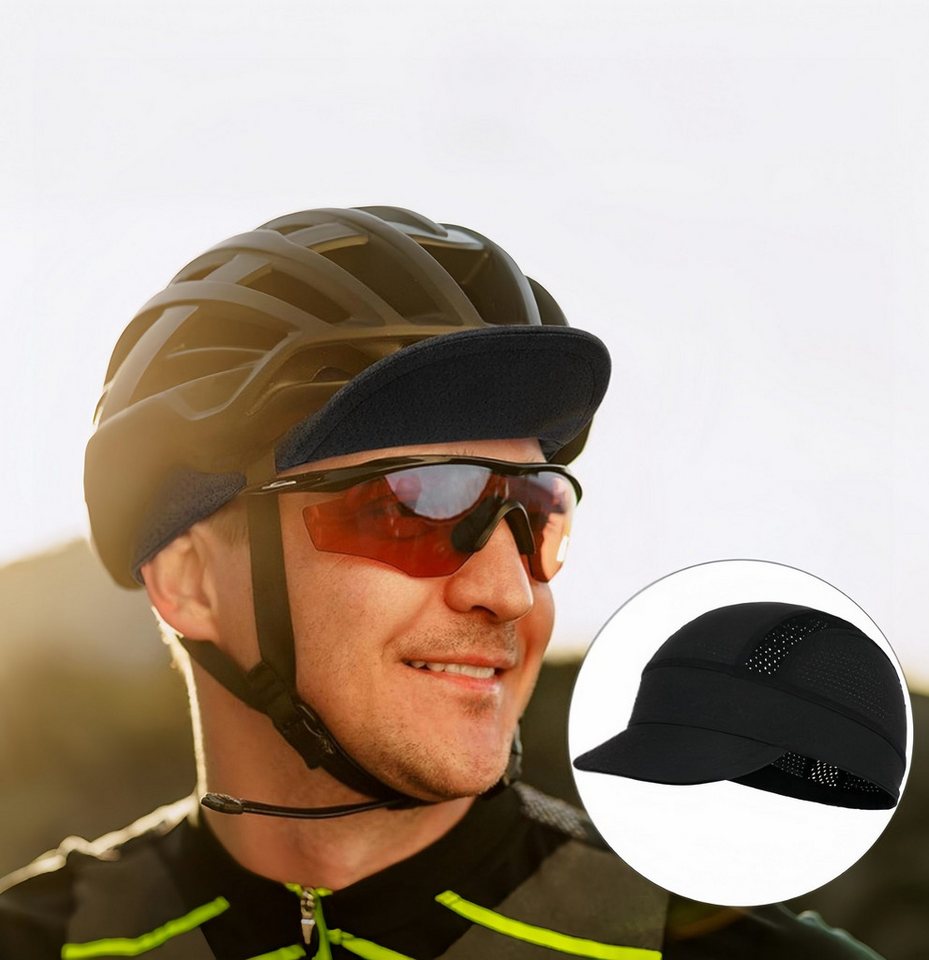 FOUORTUNATE-BEE Unterhelmmütze Fahrradkappe mit Schirm, Atmungsaktive Helmuntermütze UV-Schutz (2-St) Für Rennrad, MTB, Laufen und Outdoor Sport Damen Herren Bild 5