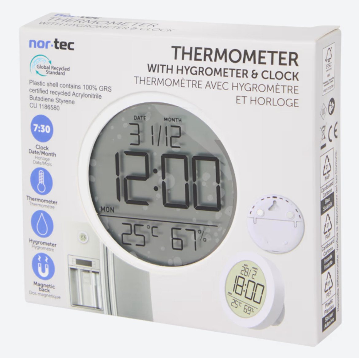 Spectrum Raumthermometer Nortec Thermometer Innenthermometer Zimmerthermometer Bild 2