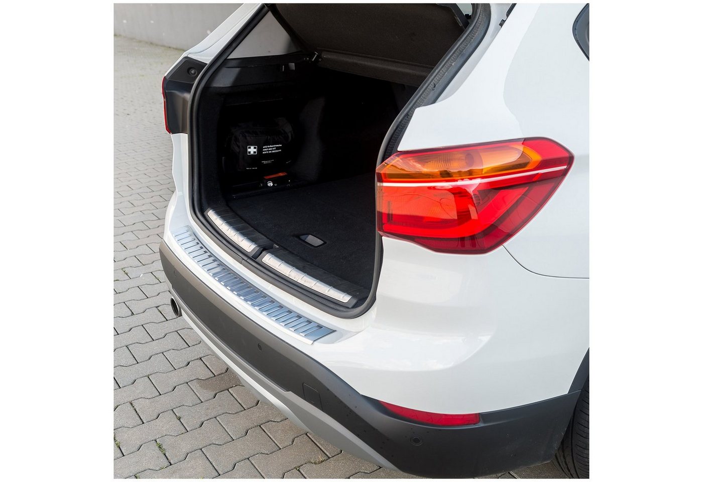 tuning-art Ladekantenschutz L196 Edelstahl passgenau für BMW X1 F48 2015-2022 Bild 4
