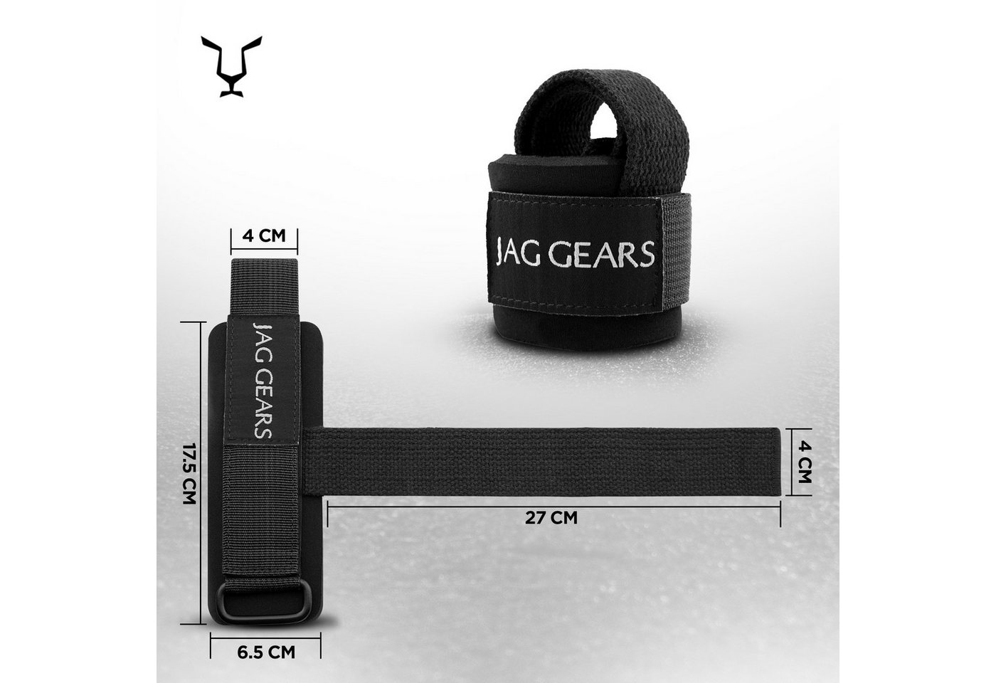 JAG GEARS Handgelenkschutz Strength training strap powerlifting strap hooks for men and women (pair, Lieferung mit 1 Paar), Krafttraining Powerlifting Gewichtheben Kreuzheben Fitnesstraining