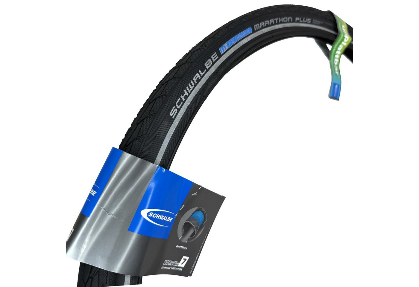 Schwalbe Fahrradschlauch 2x Schwalbe Marathon Plus 28"x1,5 City Ebike Pannenschutz Reifen Set Bild 3