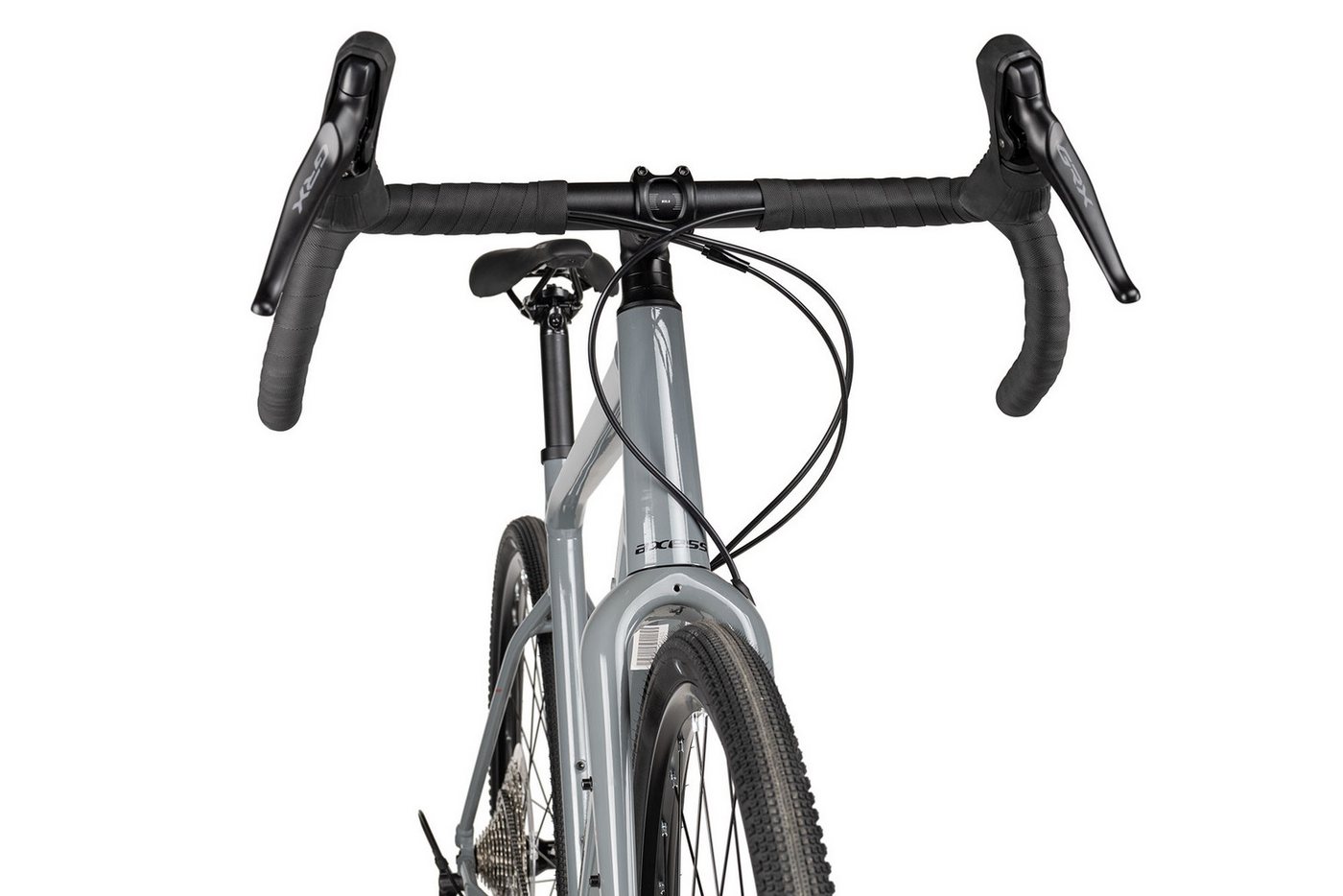 Axess Gravelbike CREED ADV, 12 Gang Shimano GRX RD-RX822, 12-Speed, Shadow Plus Schaltwerk, Kettenschaltung, hydraulische Scheibenbremse schwarz/grau Bild 4