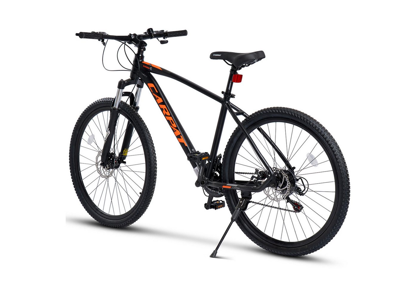 CARPAT SPORT Mountainbike 27,5 29 Zoll MTB Fahrrad für Herren Damen, 21 Gang Shimano TZ Tourney Schaltwerk, Kettenschaltung, (Aluminium Rahmen, Mechanische Scheibenbremse), Hardtail Fahrrad Bild 3