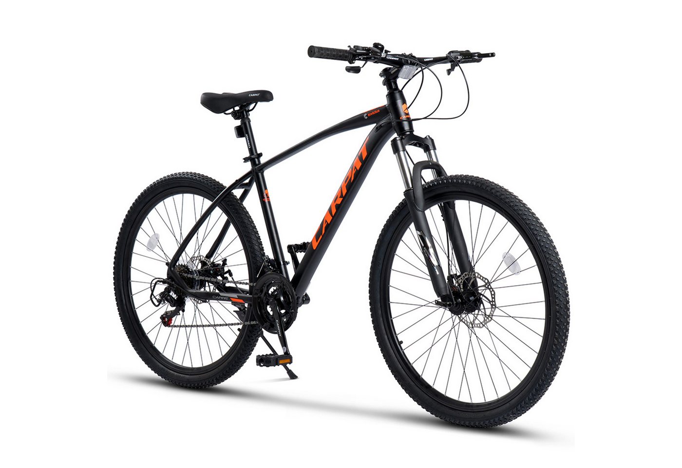 CARPAT SPORT Mountainbike 27,5 29 Zoll MTB Fahrrad für Herren Damen, 21 Gang Shimano TZ Tourney Schaltwerk, Kettenschaltung, (Aluminium Rahmen, Mechanische Scheibenbremse), Hardtail Fahrrad Bild 5