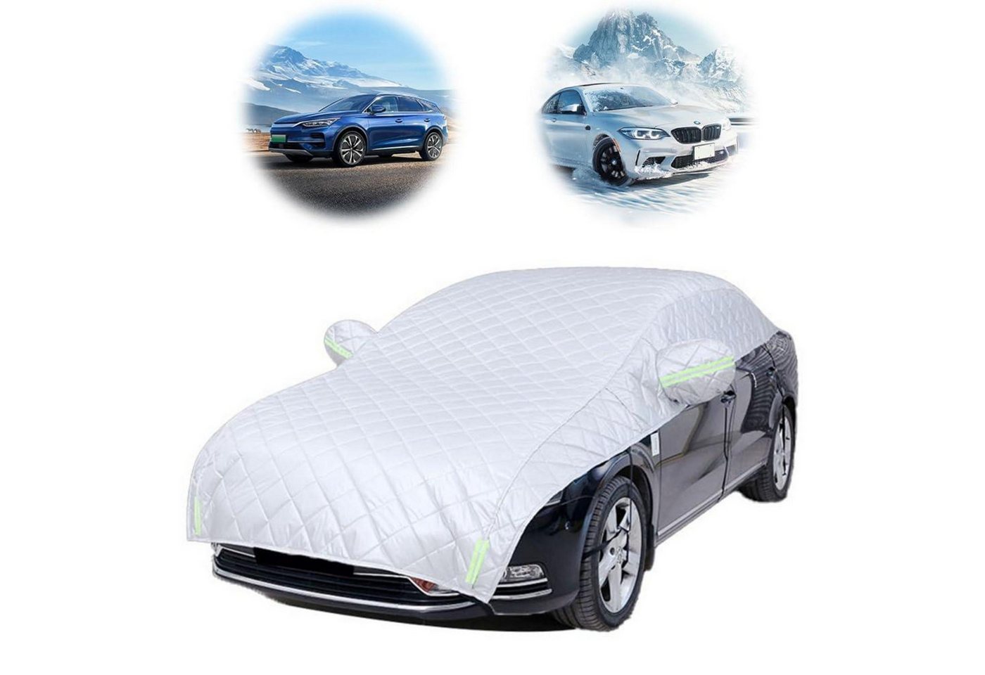 LuxusKollektion Hagelschutzplane Hagelschutzplane Auto Wasserdicht Staubdicht Sonnensicher silber Bild 3