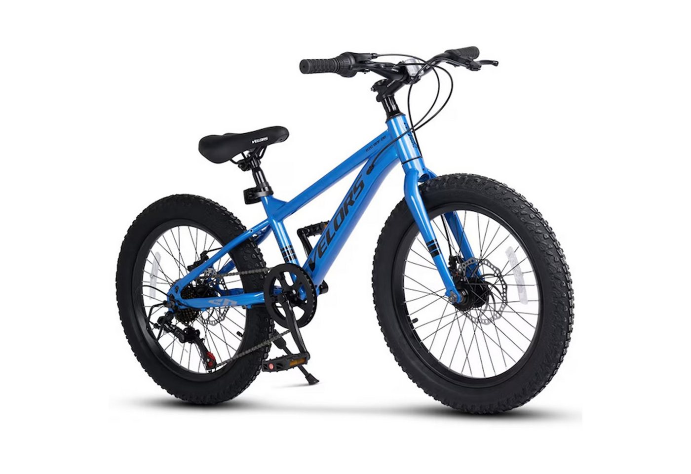 Velors Kinderfahrrad 20 Zoll Mountainbike, 7 Gang Shimano Tourney Schaltwerk, Kettenschaltung, (mechanische Scheibenbremse), Mädchen Jungen MTB Hardtail Fahrrad Bike ab 5 Jahre