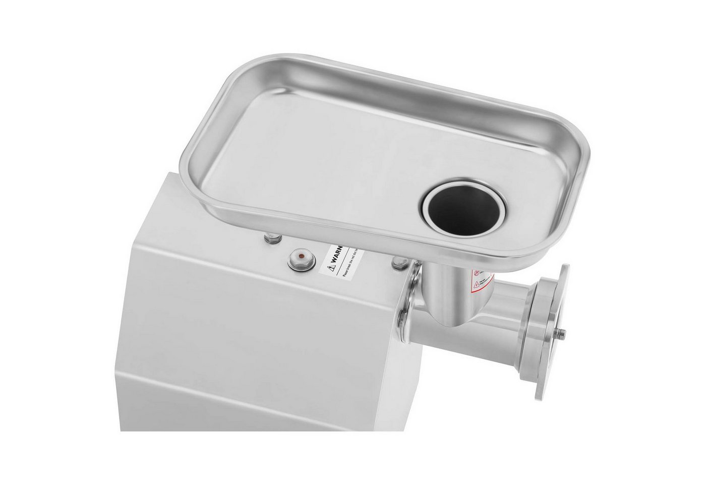Royal Catering Fleischwolf 140 kg/h Edelstahl Elektrisch Reverse Funktion 850 W Metallgetriebe, 850 W