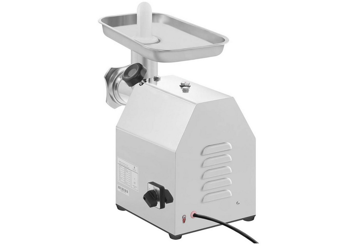 Royal Catering Fleischwolf 140 kg/h Edelstahl Elektrisch Reverse Funktion 850 W Metallgetriebe, 850 W Bild 5