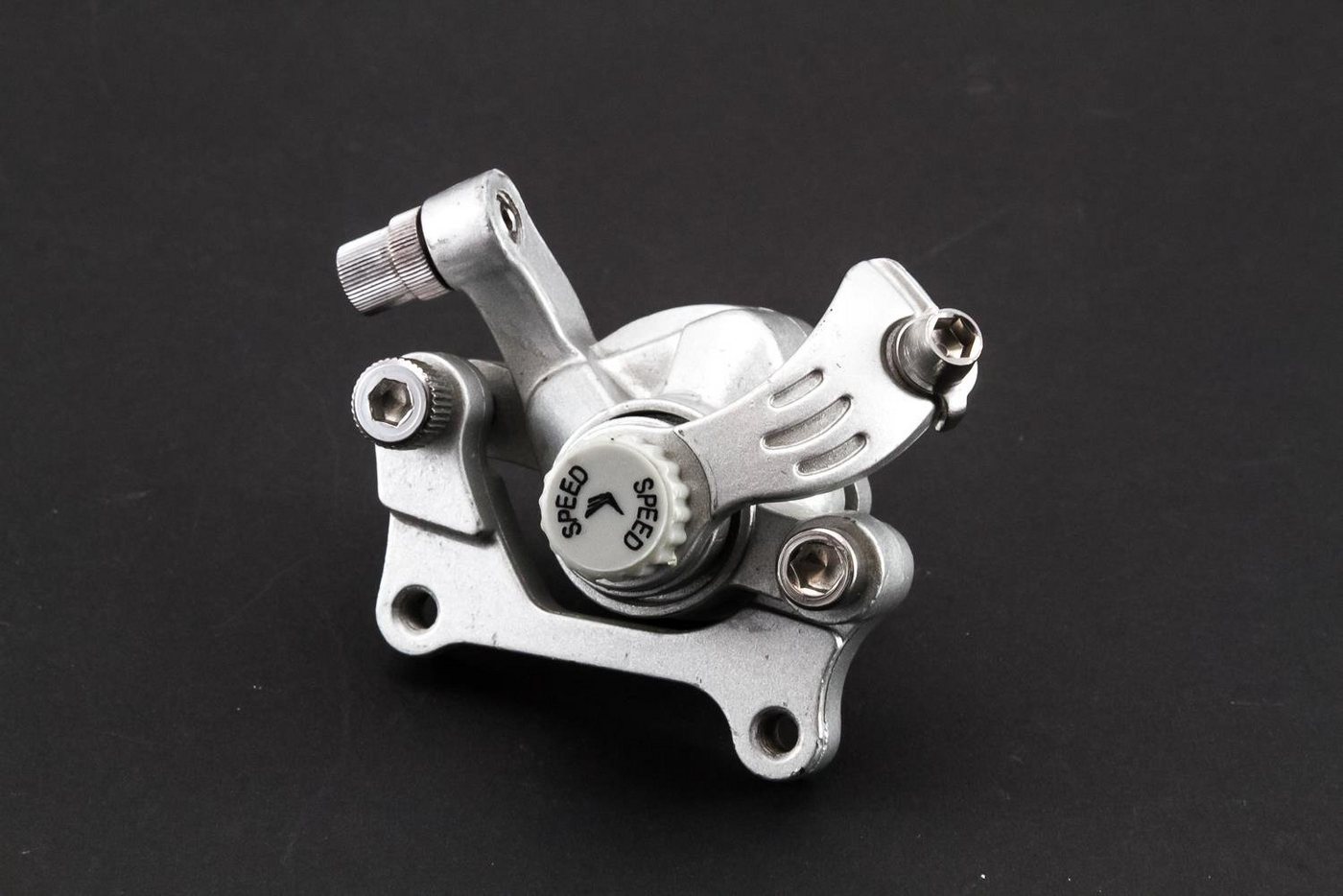 Non-Branded Felgenbremse Bremssattel mit Belägen Scheibenbremse Disc mechanisch silber vorn Bild 2