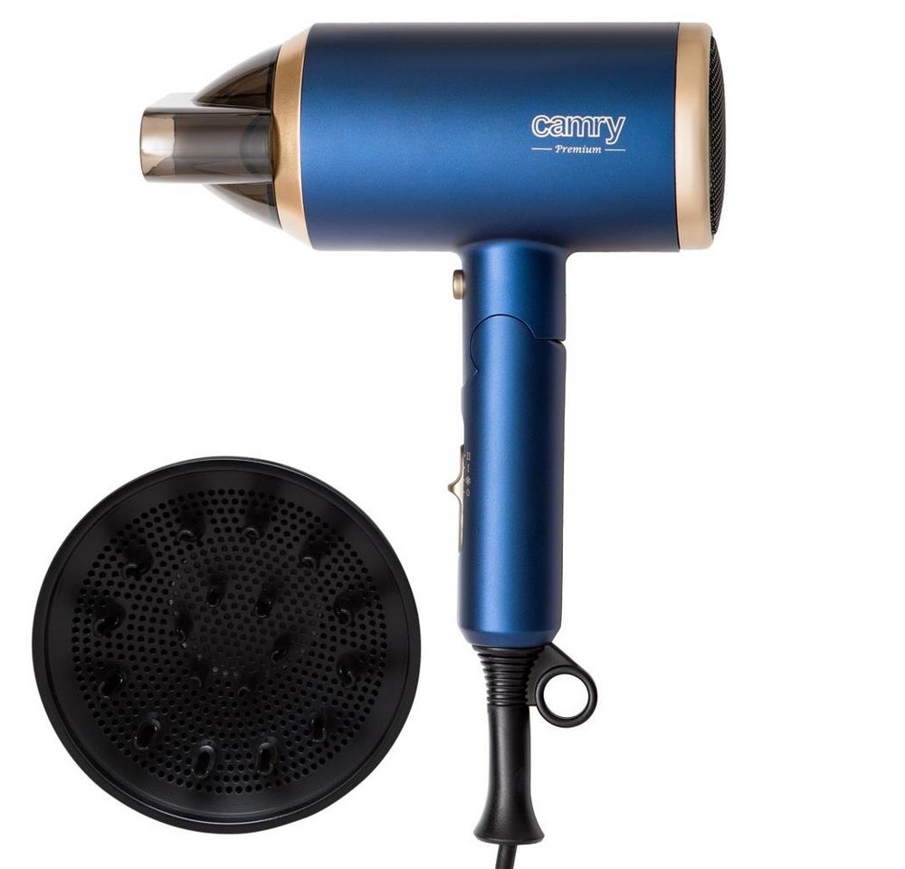 Camry Haartrockner CR 2268, 1800,00 W, mit Ionisierungstechnologie, klappbarem Griff und Diffusor Bild 3