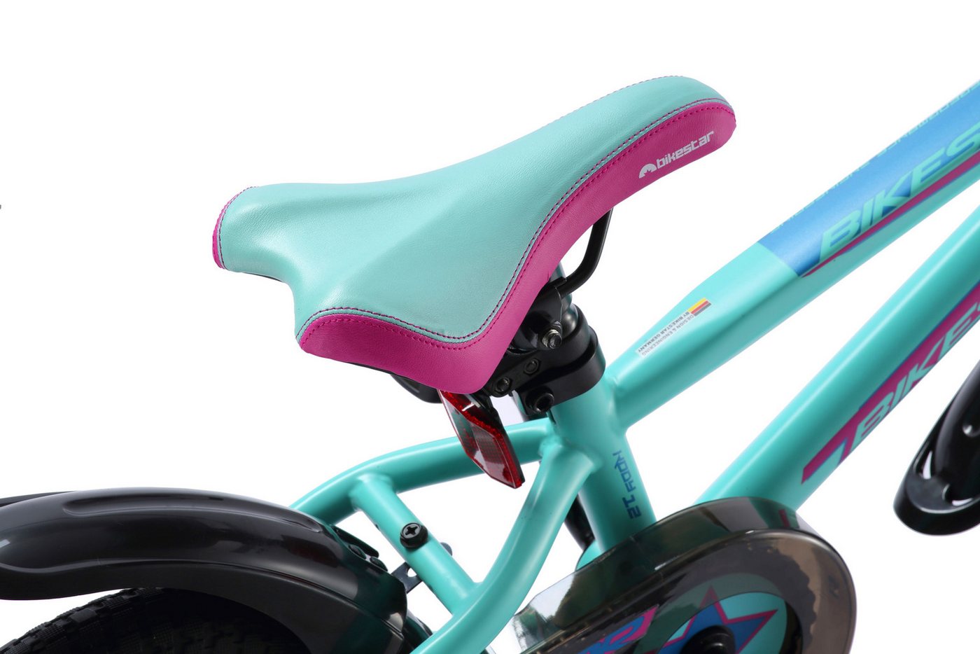 Bikestar Kinderfahrrad Urban Jungle, 12 Zoll, ab 82 cm, 3 - 5 Jahre, Jungen, Mädchen, 1 Gang, Handbremse, Rücktrittbremse, Kettenschutz, Höhenverstellbar Bild 2