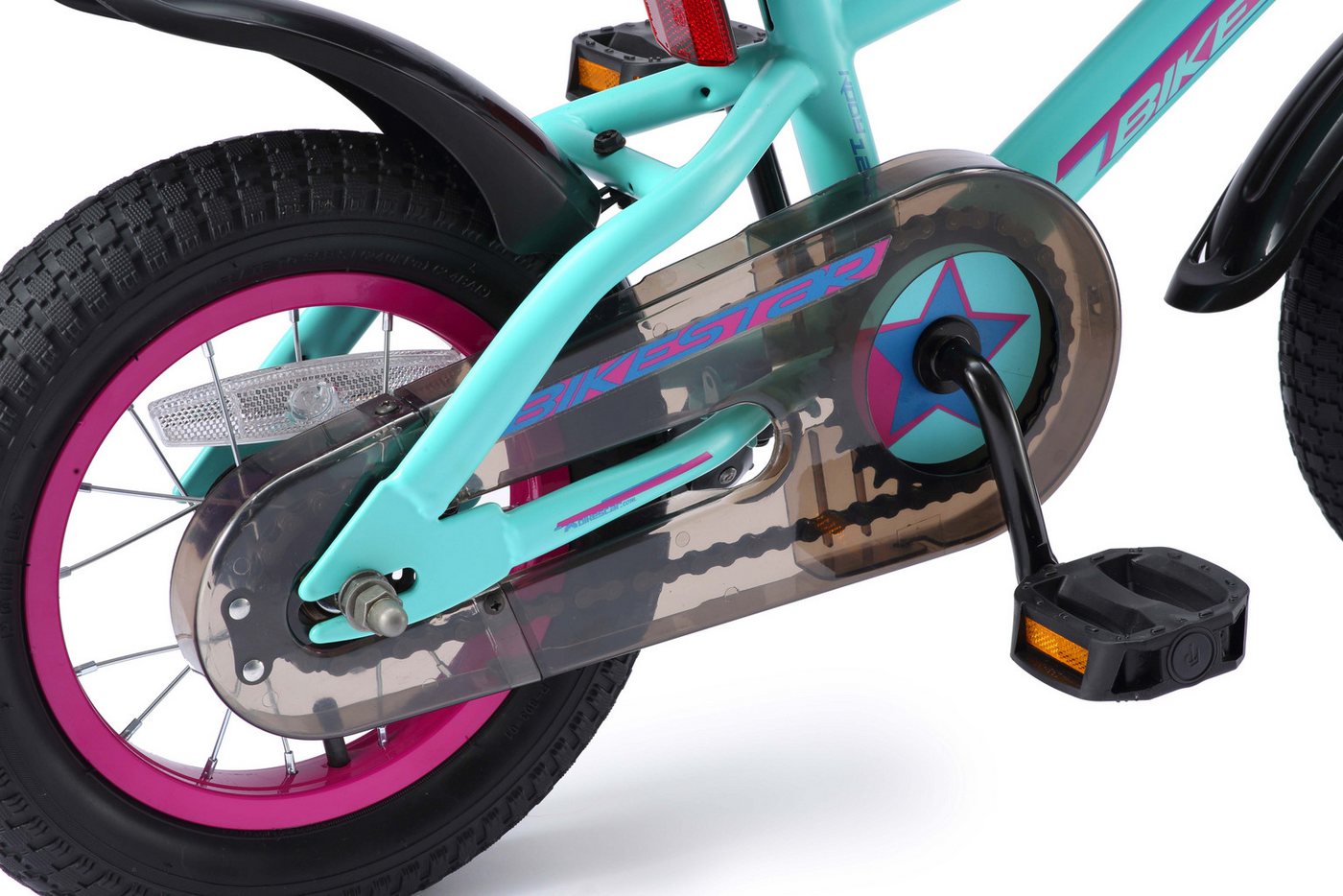 Bikestar Kinderfahrrad Urban Jungle, 12 Zoll, ab 82 cm, 3 - 5 Jahre, Jungen, Mädchen, 1 Gang, Handbremse, Rücktrittbremse, Kettenschutz, Höhenverstellbar Bild 3