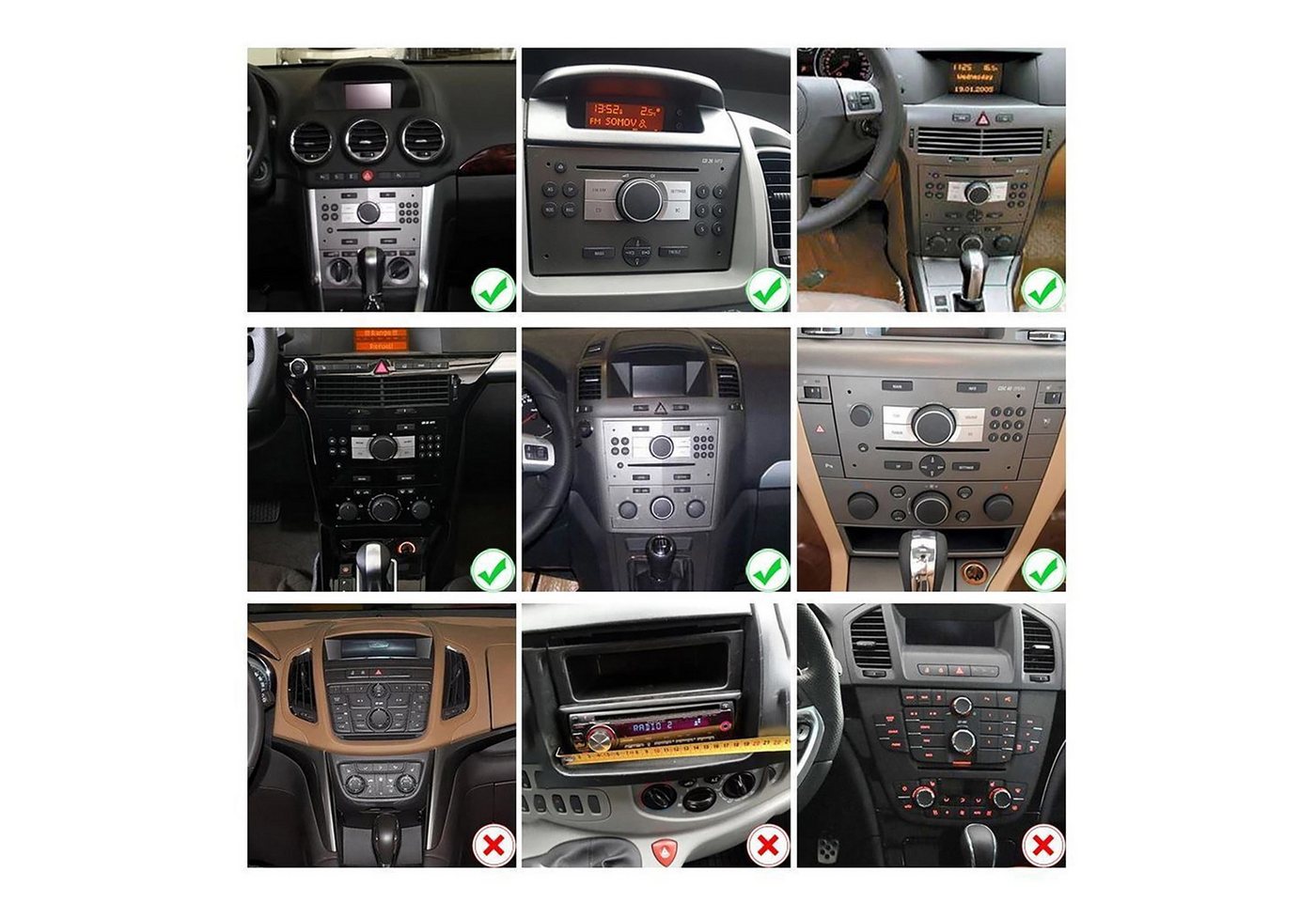 ESSGOO 7'' Android 15/WinCE für Opel Astra H/Corsa C/D/Vectra C/Zafira h 2DIN Autoradio (RDS, 4+64GB(optional), DAB (optional), FM, DAB+ (optional), SWC, Apple Carplay Android Auto GPS Navi WIFI BT EQ)