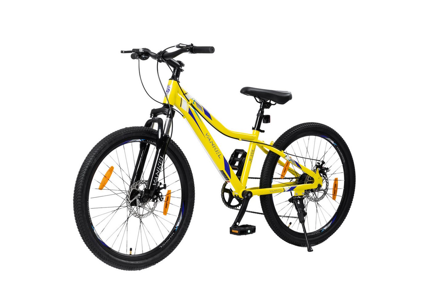 Vankel Mountainbike 24 zoll fahrrad kinder mountainbike für mädchen jungen ab 12 Jahren, 6 Gang SL-RSS006-6WV Schaltwerk, Kettenschaltung, 6-Gang Shimano Schaltung, Fahrrad für Jungs, Scheibenbremsen Bild 2