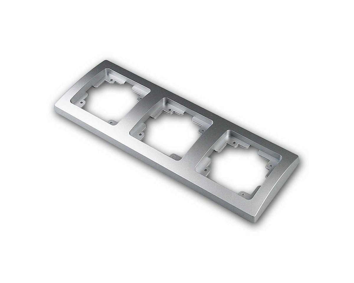 ChiliTec DELPHI Set "Beginner 3S" silber, 3-fach Steckdose Unterputzschalter Bild 3