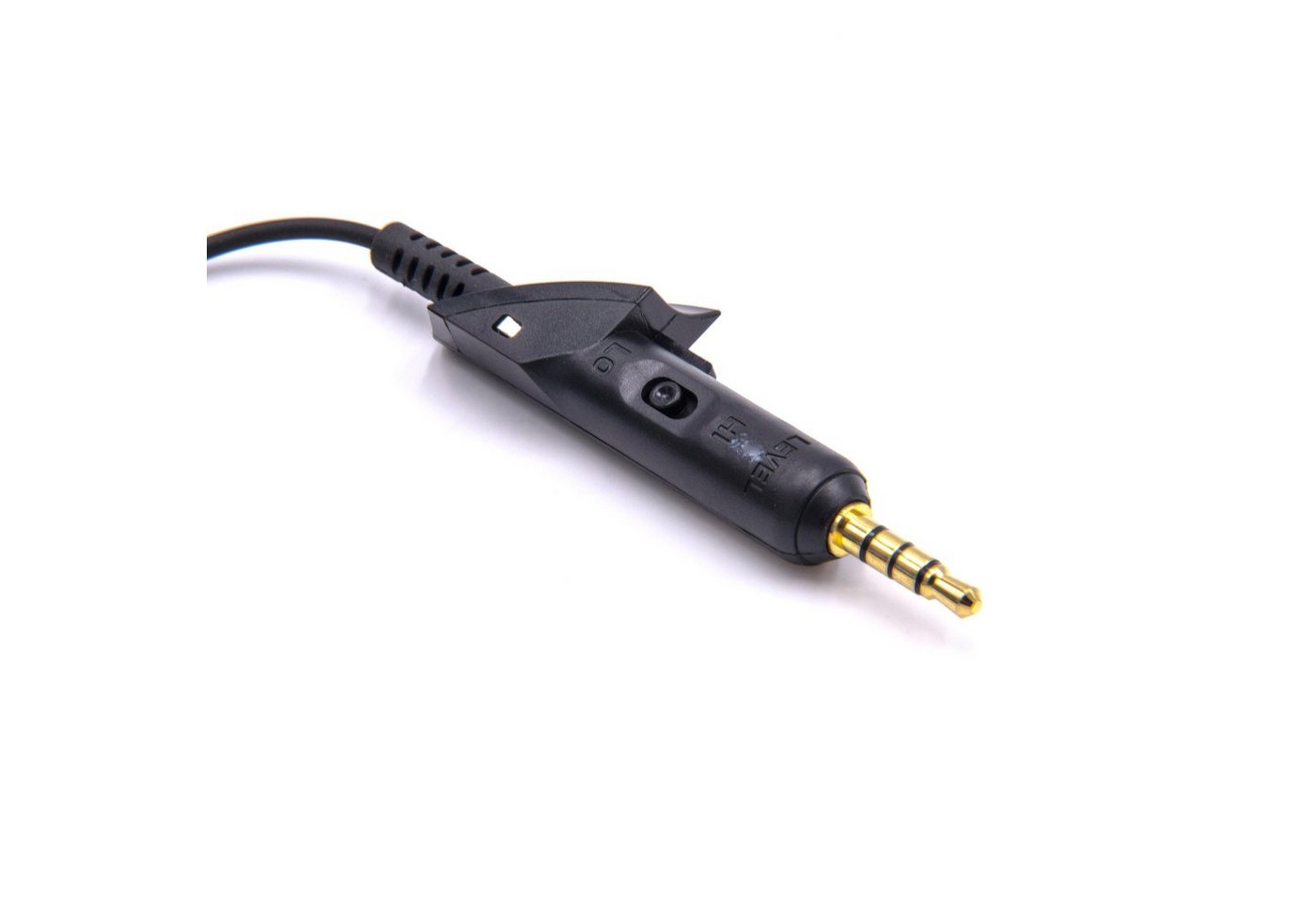 vhbw passend für Bose QuietComfort QC2, 2, QC15, 15 Kopfhörer / Mobilfunk Audio-Kabel, Inkl. Lautstärkeregler Bild 2