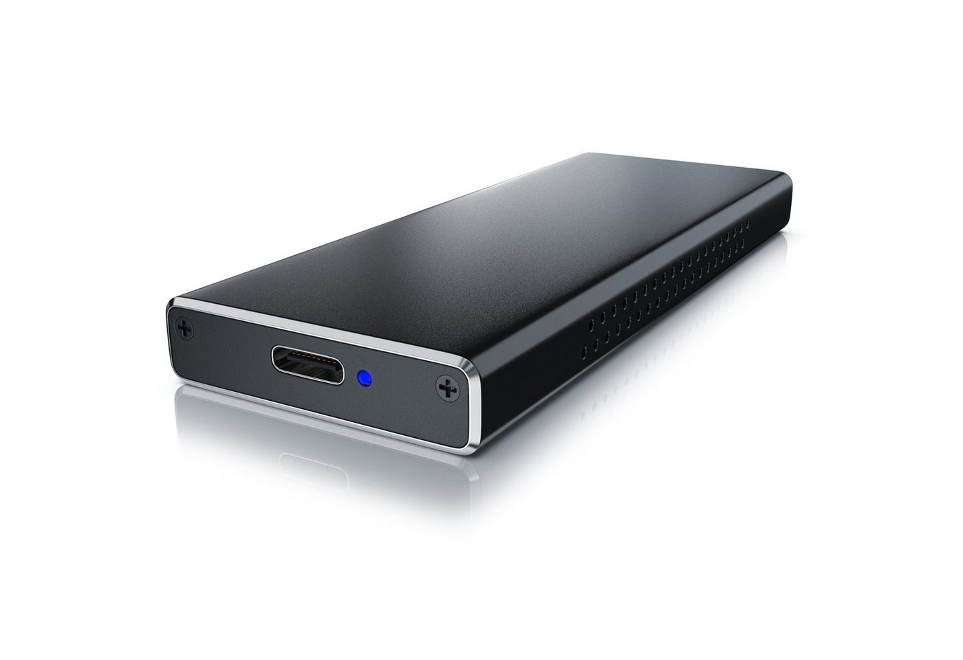 CSL Festplatten-Gehäuse für NVME M.2 SSDs, USB 3.2 Gen2 Festplattengehäuse aus Aluminium, M.2 Key-M PCIe extern, unterstützt UASP, Plug & Play, Typ C auf Typ A Bild 5