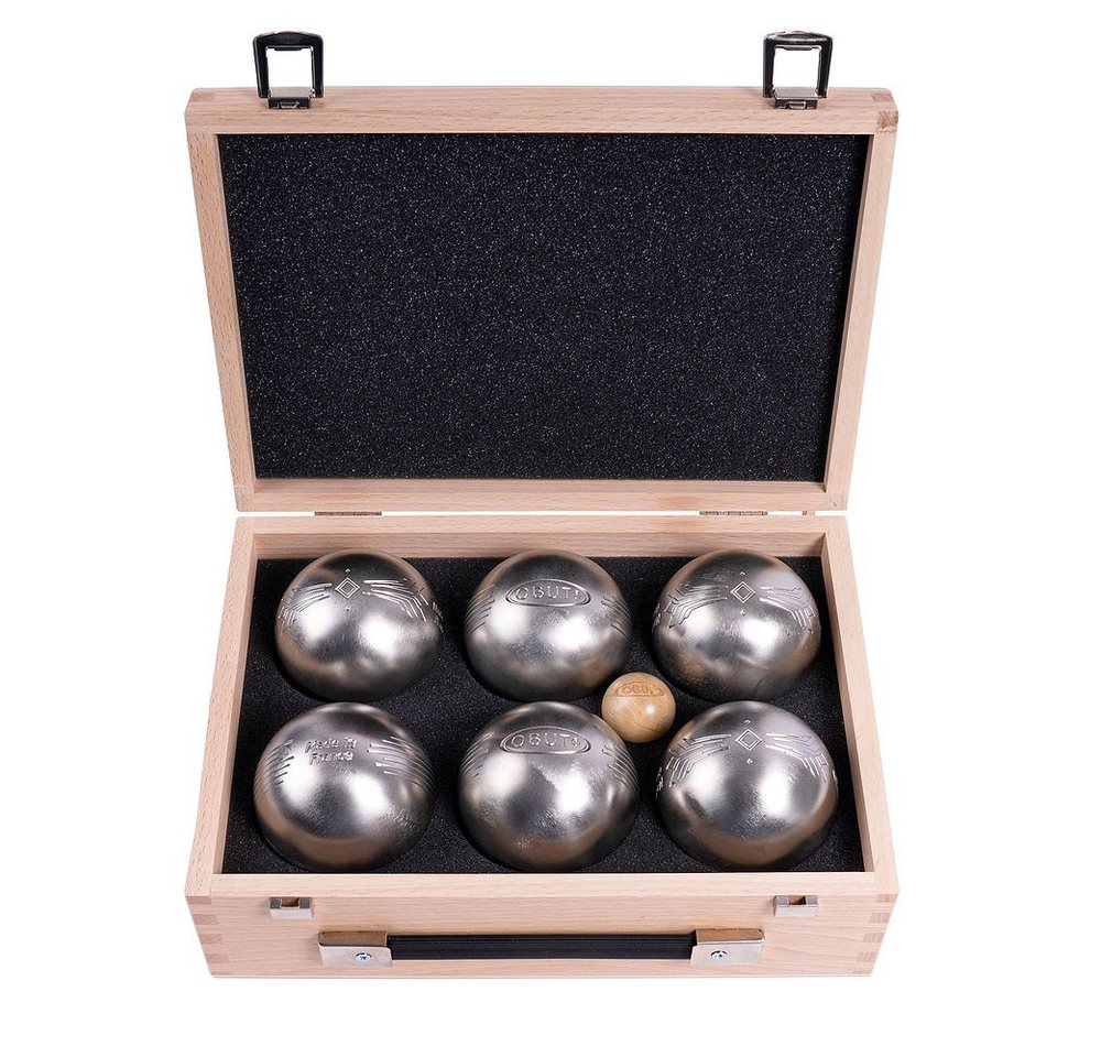 Obut Spielball Boule Pétanque, Original französische Stahlkugeln, keine Sandfüllung