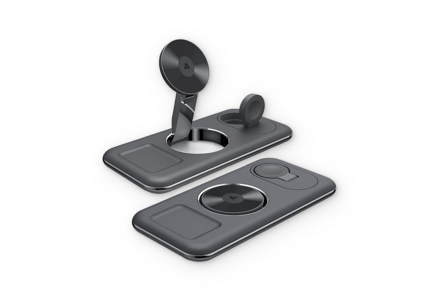 alkaya. Wireless 3 in 1 Ladestation kompatibel mit Magsafe, Ladegerät Ladestation (iWatch, Samsung/Apple Handys, AirPods aufladen, LED-Anzeige) Bild 2