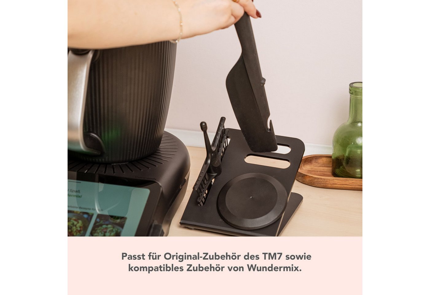 Wundermix Küchenmaschinen Zubehör-Set WunderKeeper®, Utensilienhalter für Thermomix TM7, Zubehör für TM7, aufgeräumten Look, der perfekt zu Deinem TM7 passt