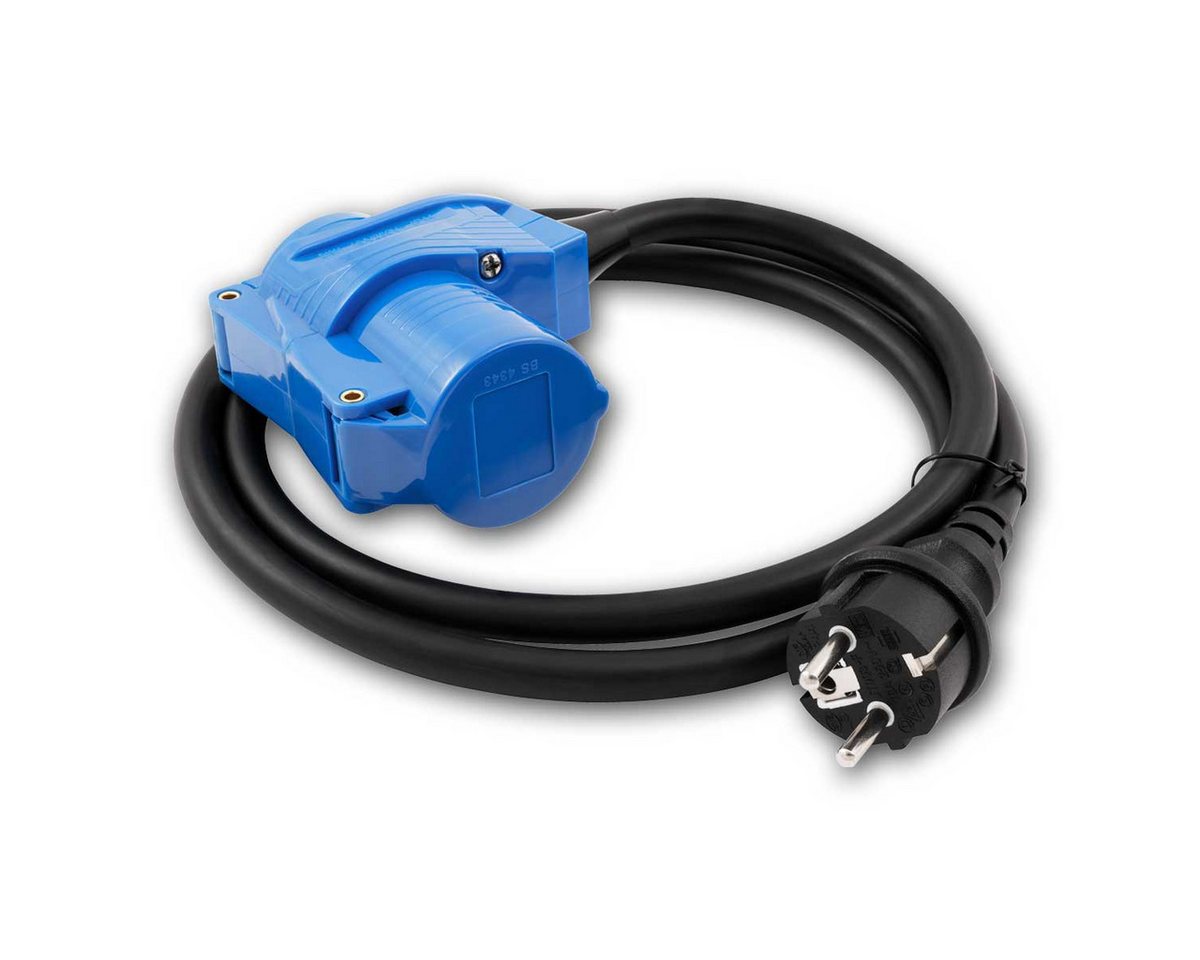 world-trading-net Adapterleitung 1,5m II Schuko-Stecker -> CEE-Kuppl CEE-Adapterkabel Bild 2