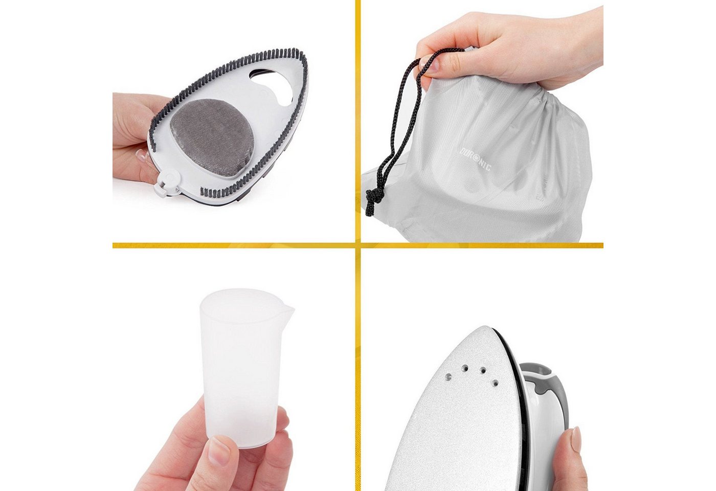 Duronic Reise-Dampfbügeleisen SI2 Reisebügeleisen, 375W Minibügeleisen, 50ml Wassertank Bild 3