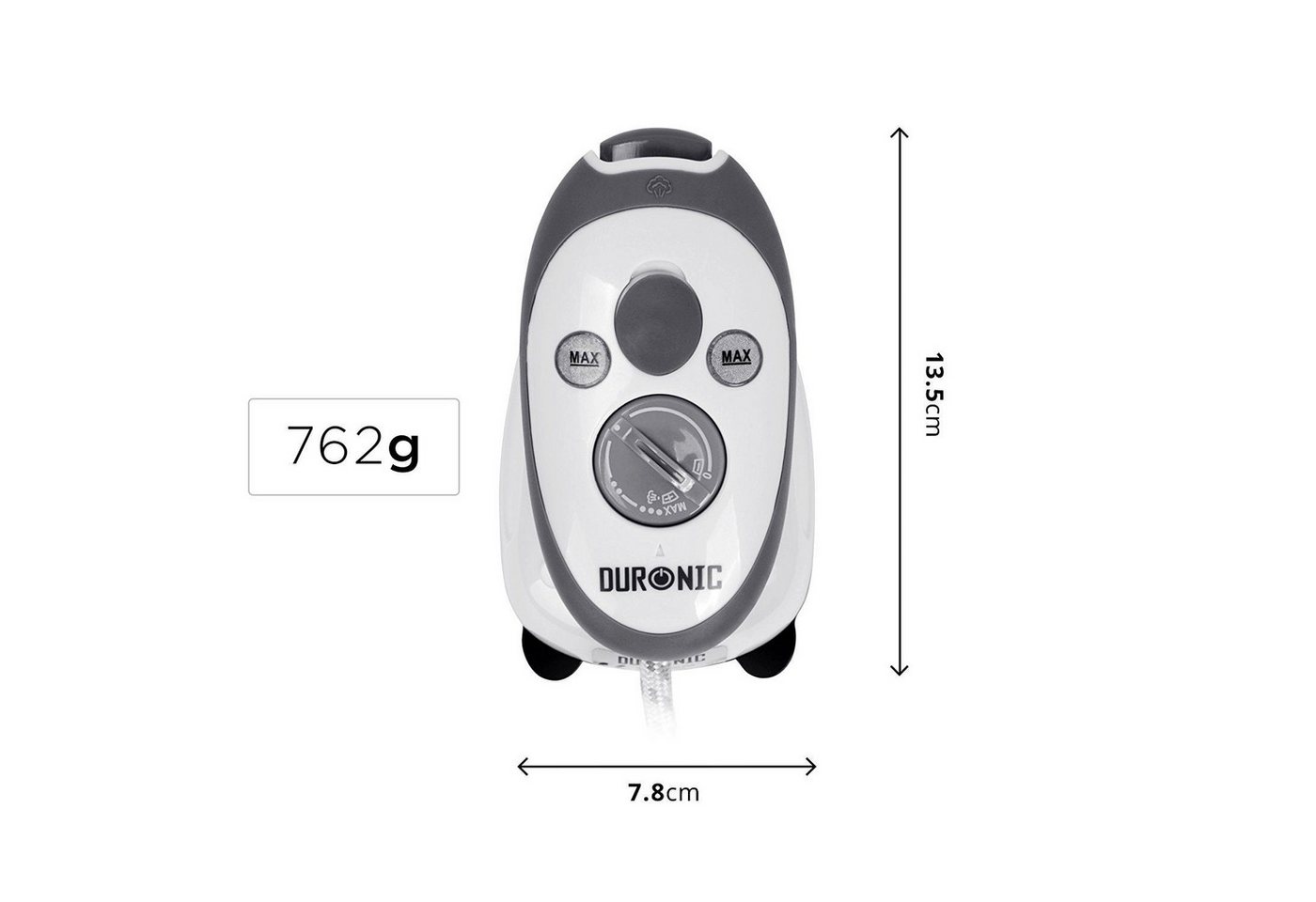 Duronic Reise-Dampfbügeleisen SI2 Reisebügeleisen, 375W Minibügeleisen, 50ml Wassertank Bild 5
