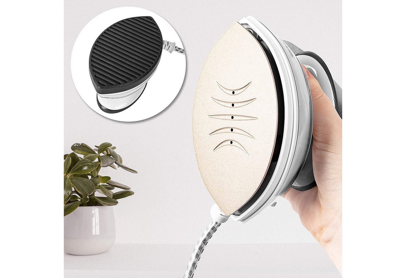 Duronic Reise-Dampfbügeleisen SI3 Reisebügeleisen, 400W Minibügeleisen, 35ml Wassertank Bild 5