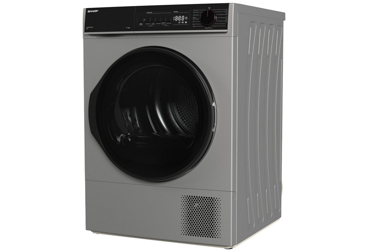 Sharp Wärmepumpentrockner KD-PRO7S7GSD-DE, WiFi, Trommel-Innenbeleuchtung, Zwei-Wege-Schleudern, BubbleDrum Bild 2