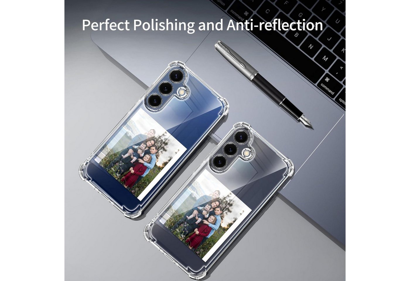 LuxusKollektion Schutz-Set Schutzset Panzerglas TPU Hülle S25 Samsung Galaxy S25 Transparent
